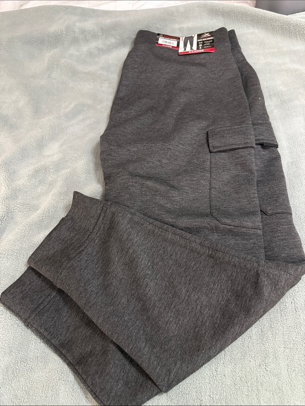 ZeroXposur Men's Charcoal Gray Cargo Jogger Sweatpants